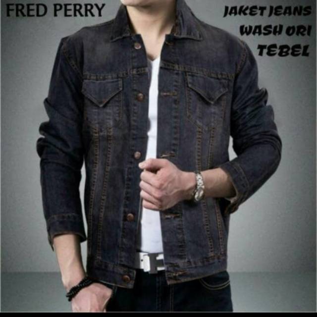 Baju Atasan/Kemeja/Hem Pria/Cowok/Laki-Laki Jeans Wash Lengan Panjang Bagus Casual/Formal