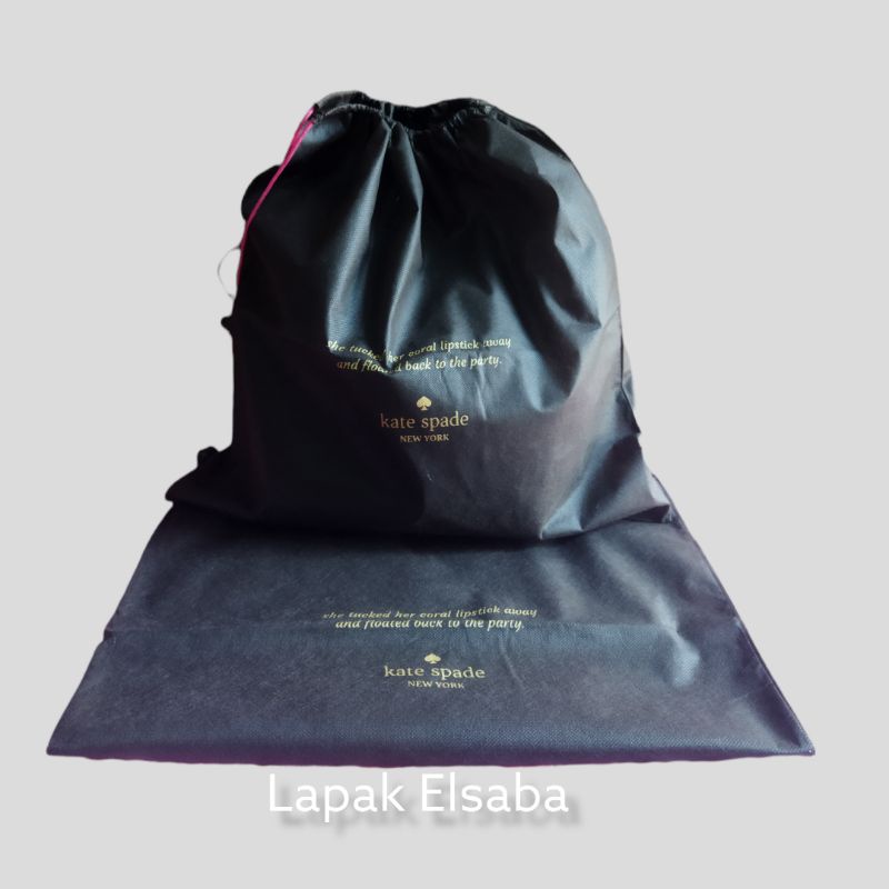 Dustbag Kate Spade /Sarung Tas/Dustbag Pengganti Sablon/Dustbag Branded