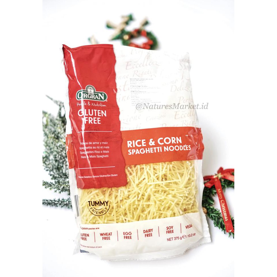 

ENAK Orgran Rice & Corn Spaghetti Noodles 375g TERLEZAT