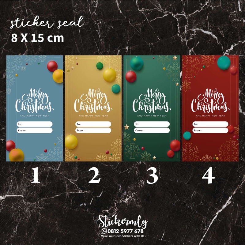 

STICKER SEGEL / SEAL / BELT NATAL UCAPAN CHRISTMAS 03