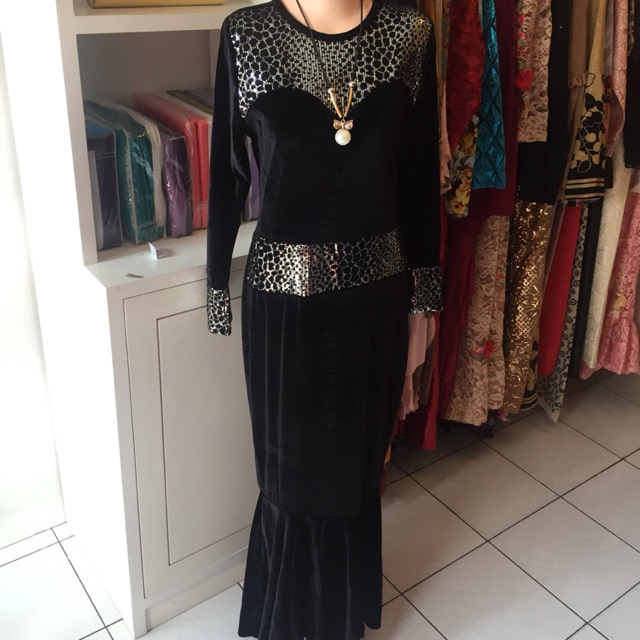 Dress bludru duyung new
