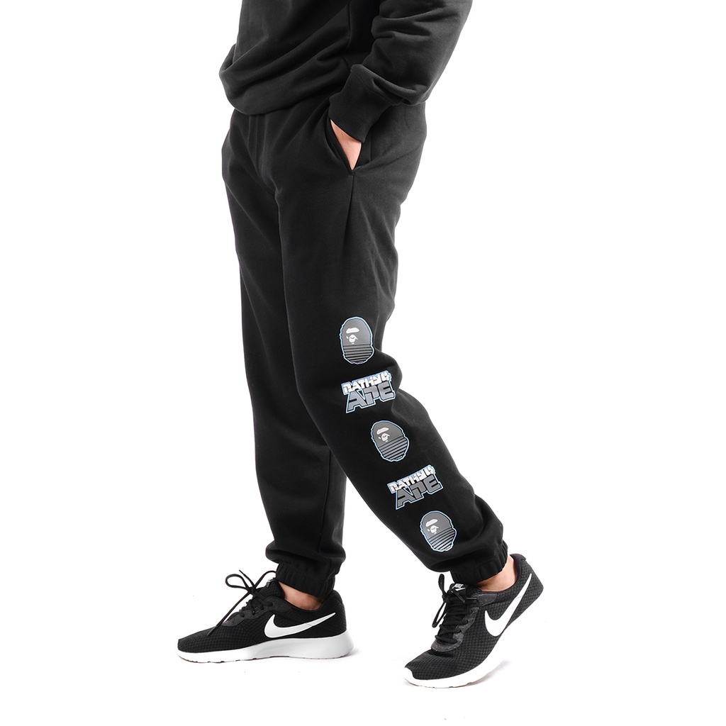 A Bathing Ape Graphic #1 Sweatpants Black