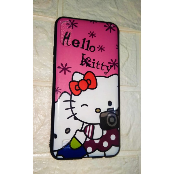 CASE HANDPHONE SAMSUNG M10 MOTIF KEROPI HELLO KITTY PANDA STICTH WINNIE REALPICT