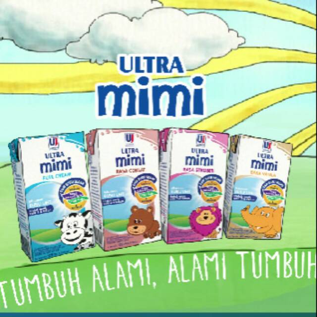 PROMO Surabaya gosend ecer susu cair uht ultra mimi 125ml