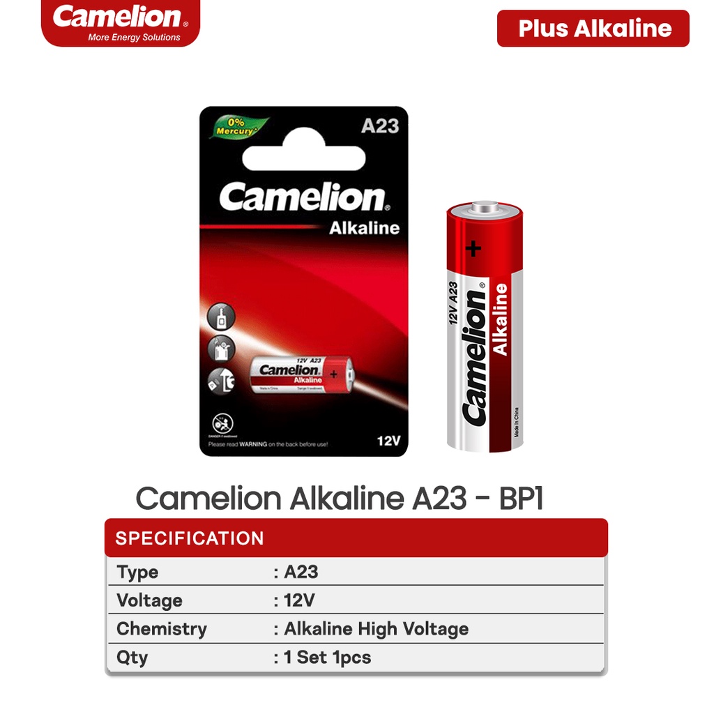 Camelion Baterai Alkaline Battery Baterei Remote Mainan Bel Batre A23