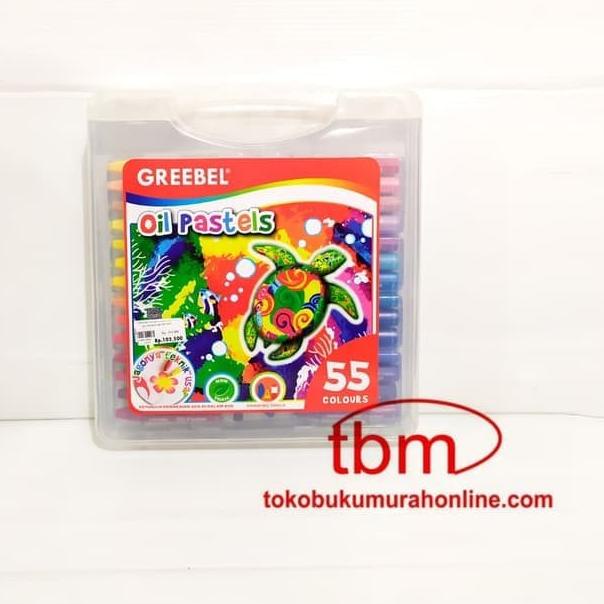 

10.10 STOK READY Oil Pastel atau Crayon Greebel Isi 55 Warna