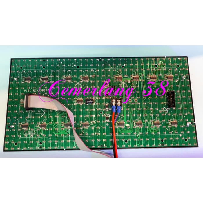 Produk Module / Modul / Panel Led P10 Running Text Semi Outdoor Hijau