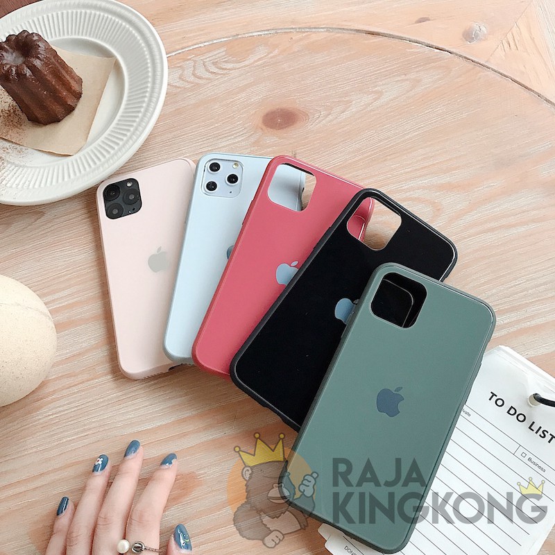 CASING SOFTCASE PREMIUM KACA IPHONE 6 7 8 PLUS X XS MAX XR