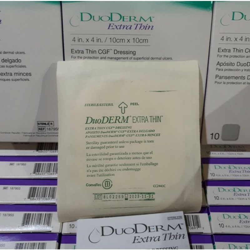 DuoDerm Extra Thin 10x10 ConvaTec ExtraThin