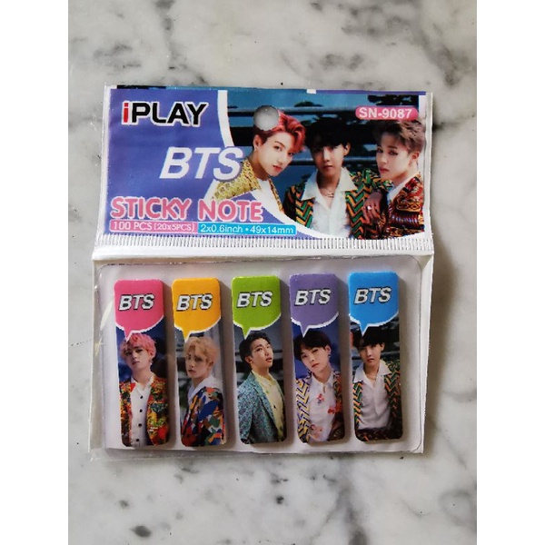 

sticky notes plastik hologram special Bts termurah