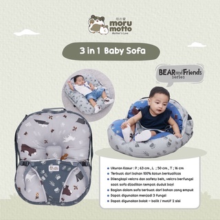 Moru Motto 3in1 Baby Sofa Bear And Friends Series/Little Racoon Series