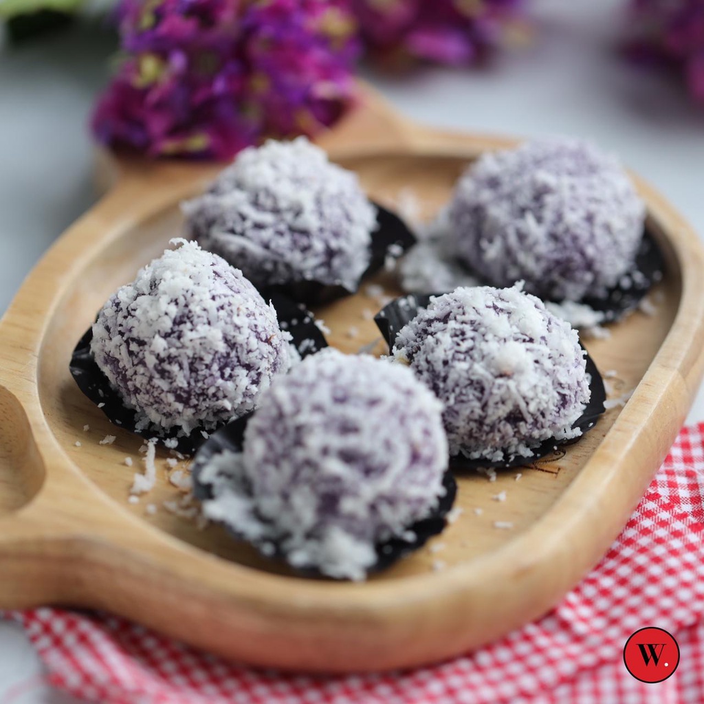 

Purple Ondeh dengan Aren Organik