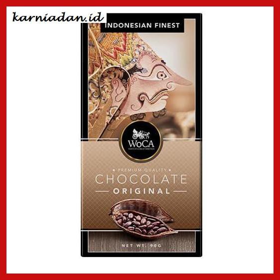 

MAKANAN-RINGAN- WOCA PREMIUM CHOCOLATE BAR - COKELAT BATANG RASA ORIGINAL - 90 GRAM -BERMACAM-MACAM.