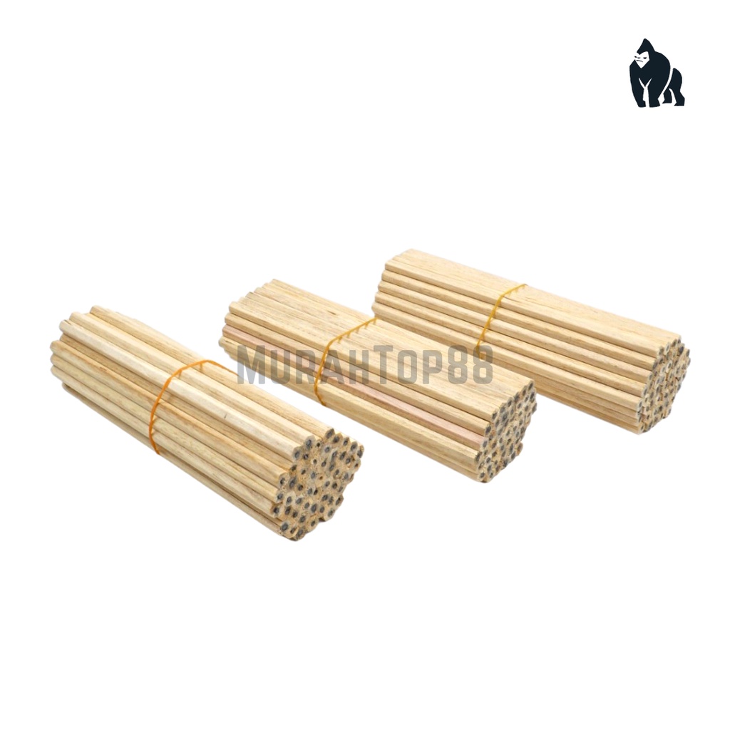 

RB Pencil 2B Kayu Polos Panjang / Pensil Hotel / Pensil Murah Segi Enam Bulat [1 Iket Isi 50 Pcs]