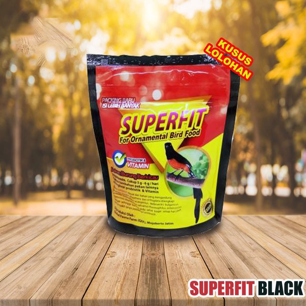 SUPERFIT BLACK VOER LOLOH PAKAN MAKANAN LOLOHAN ANAKAN PIYEK BURUNG MURAI ANIS KACER LOVEBIRD CUCAK 