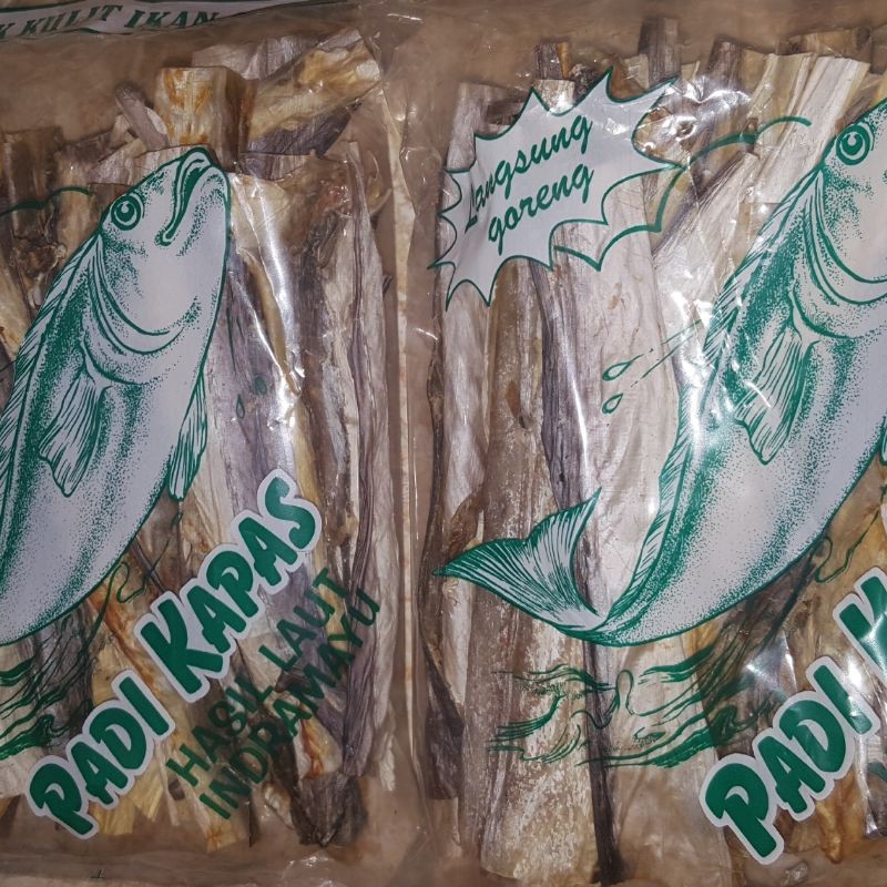 

Krupuk kulit ikan kakap indramayu asli padi kapas