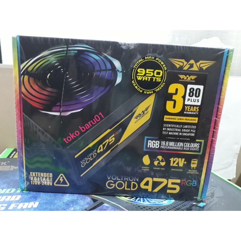 PSU Armaggeddon Voltron pro GOLD 475X RGB Power Supply