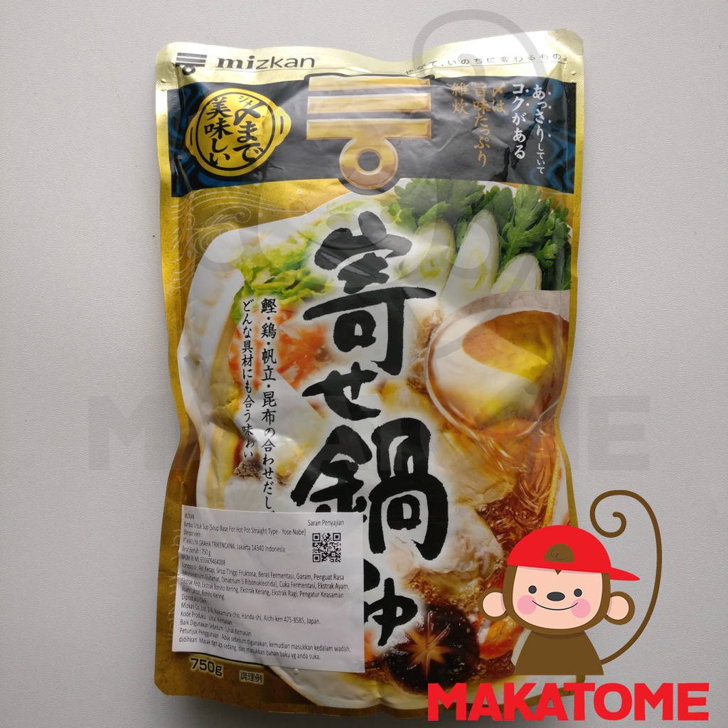 

Mizkan Yose Nabe Straight Type 750gr japan hot pot soup base bumbu sup