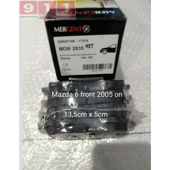 Brake Pad Mazda 6 Kampas Rem Depan Mazda 6 2005-2012