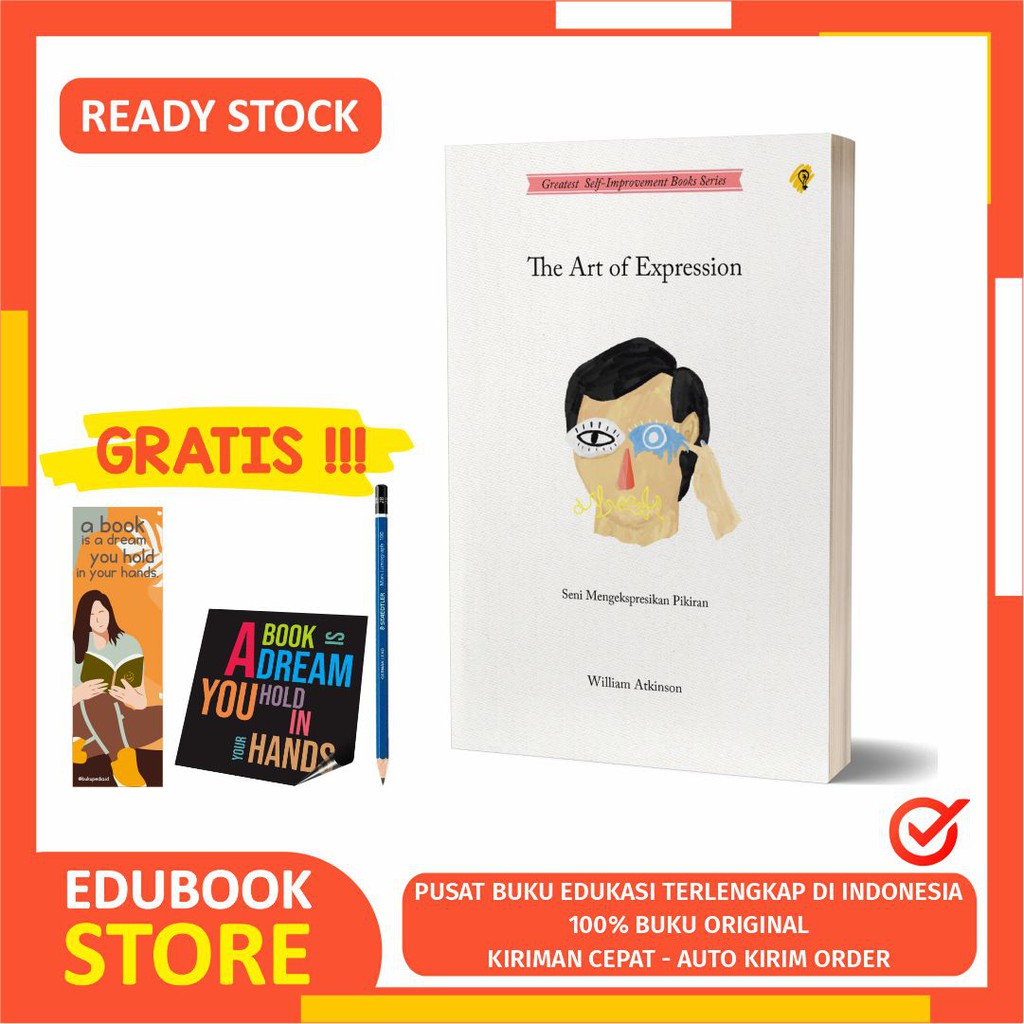 

THE ART OF EXPRESSION - BRIGHT PUBLISHER - ( BONUS PENSIL 2B, BOOKMARK, STIKER )