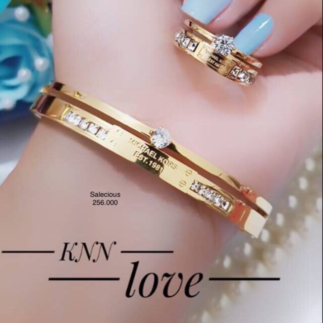 Gelang cincin MK titanium