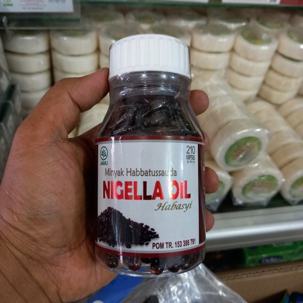 Minyak Habbatussauda Jintan Hitam NIGELLA OIL Habasyi 210 Kapsul