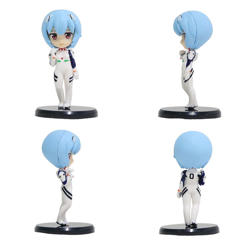 7cm Evangelion EVA Mini Figure Rei Ayanami Asuka Langley Souryuu Mari Illustriou Toys, decorations