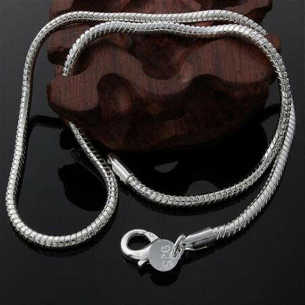 Suyo Kalung Rantai Ular Pesta Punk Perhiasan925 Sterling Silver