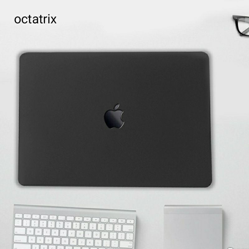 Case Macbook Air M1 Pro 13 Inch Premium Pastel Black Hardcase Clear Black Casing For New Mac Book