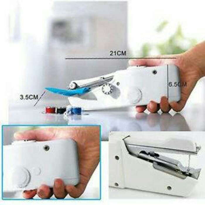 Handy Stitch Mesin Jahit Portable Mini Cordless Hand Held Clothes Sewing