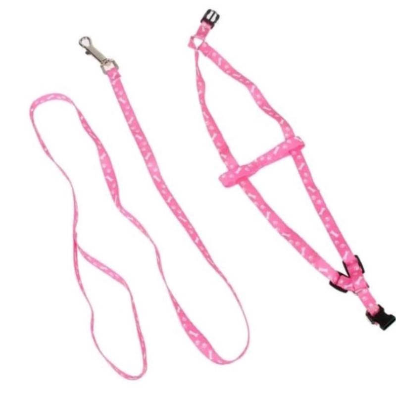 Tali tuntun kucing anjing kelinci kecil motif Y tali tuntun jalan hewan Tali tuntun kucing anjing kecil