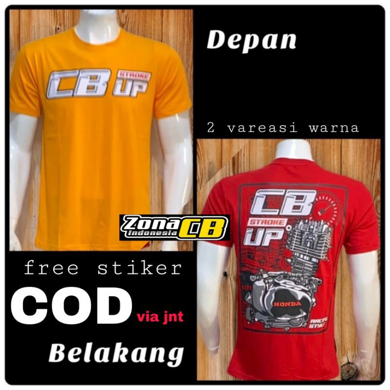 kaos cb racing / kaos herex strock / kaos racing / kaos cb100 indonesia / honda gank fake cb