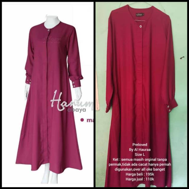 Preloved gamis alhauraa preloved alhauraa