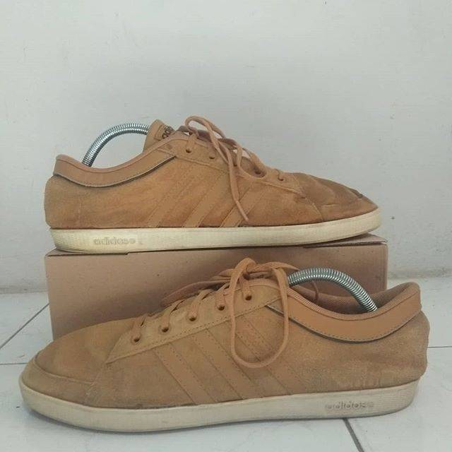 adidas brown suede