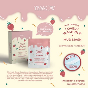 ⭐BAGUS⭐ [SACHET] YESNOW RELAXING WASH OFF MUD MASK | Masker Wajah Powder Mask Organik