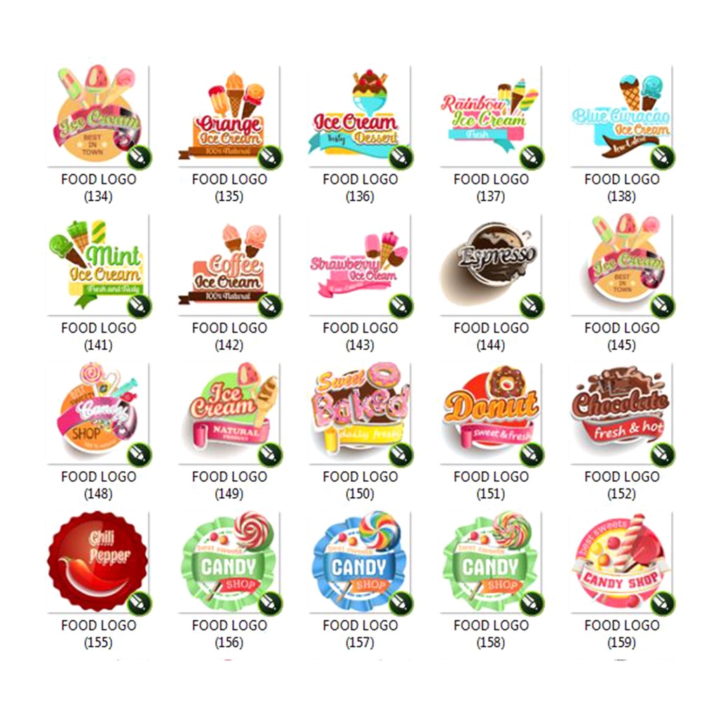 750+ Koleksi Logo Food / Restaurant Format (coreldraw) CDR Siap Edit