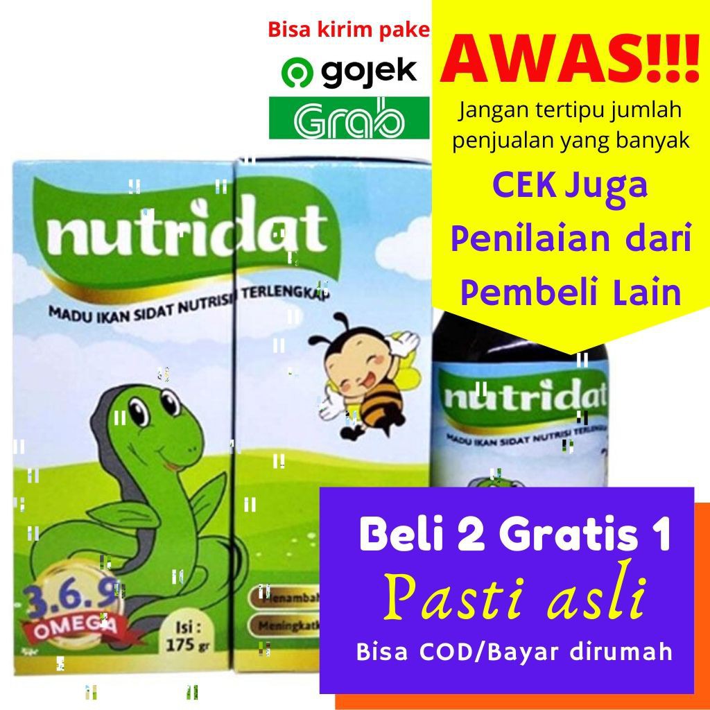 Vitamin Anak Delay-Vitamin Anak dan Bayi-Vitamin Anak Children-Nutridat Madu Ikan Sidat Original