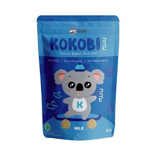 

KOKOBI Yummy Baked Rice Puff Snack Makanan Ringan Milk Susu 80g