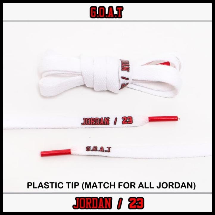 Last Dance Laces ( Jordan / 23 ) Away White (Plastic Tip) Tali Sepatu Termurah