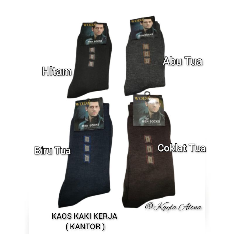 KAOS KAKI KANTOR untuk PRIA DEWASA  &quot; WODA &quot; ( MEN SOCKS )