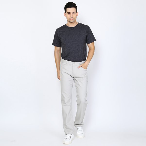 JEANS PRIA Edwin Celana Jeans Pria Milan-018 Regular Fit Panjang Light Grey MURAH