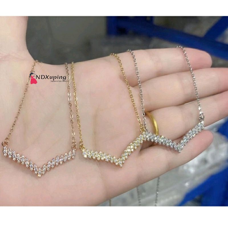 Kalung Fuji Mata Diamond Titanium Perhiasan N22052002