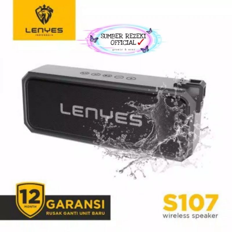 [SR] LENYES S107 waterproof ipx7 outdoor wireless bluetooth  stereo mini portable speaker original