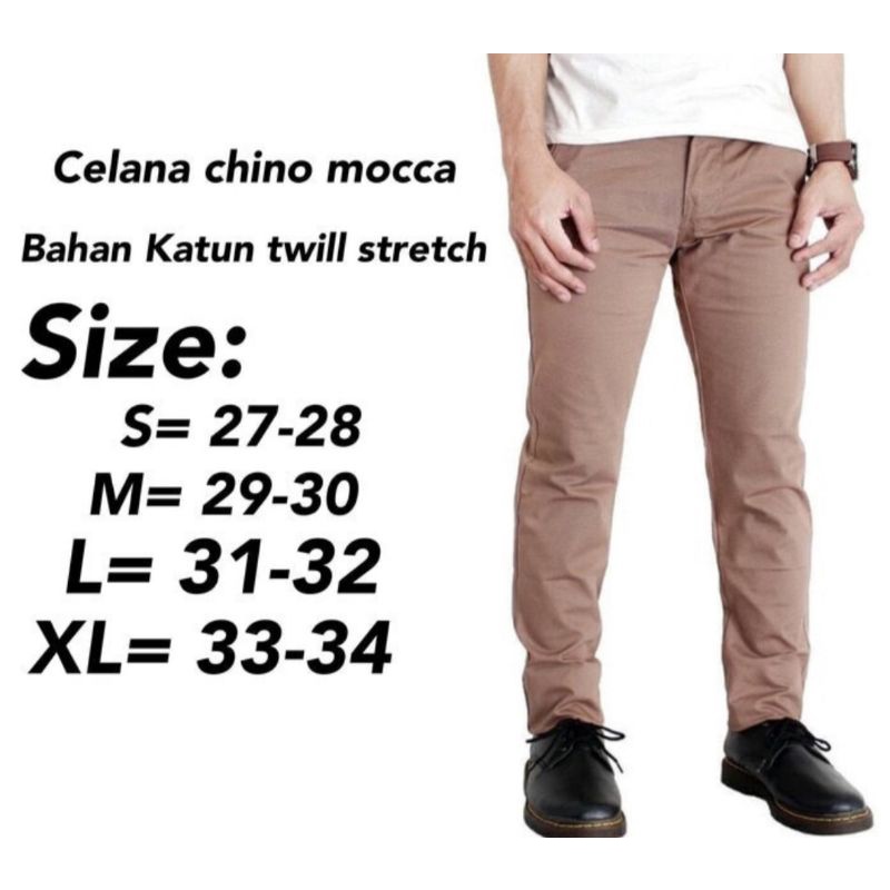 celana Chino panjang pria/celana chino best Quality/ slimfit full acc