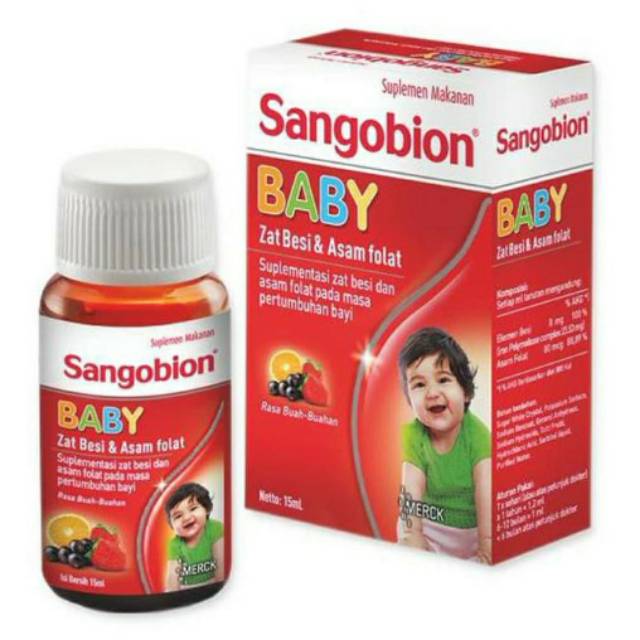 Sangobion baby (exp DES 2021) suplemen makanan anak, zat besi, asam folat