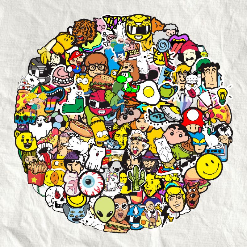 

Sticker Vinyl Karakter Lucu Murah !!! untuk Laptop, koper, case handphone Dll.