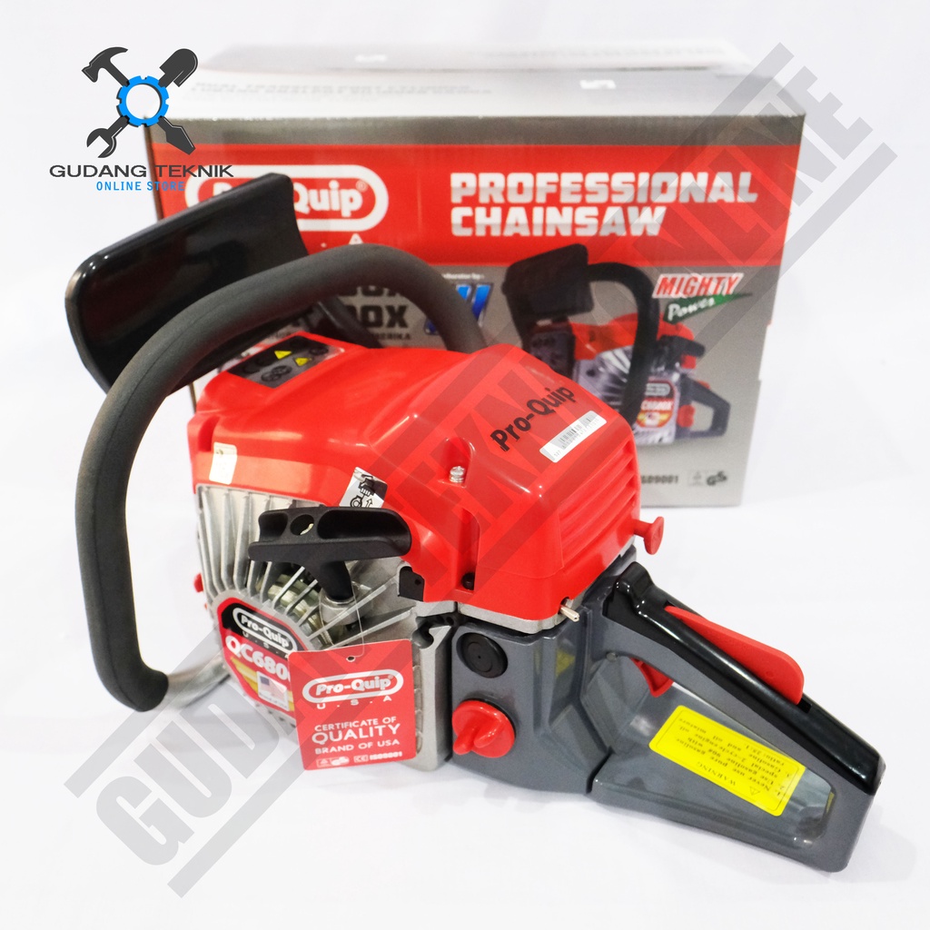 Chainsaw PROQUIP 22&quot; QC6800X Bar Laser / Mesin Gergaji Kayu Chainsaw PRO QUIP QC 6800 22 Inch - Mesin Gergaji Potong Kayu