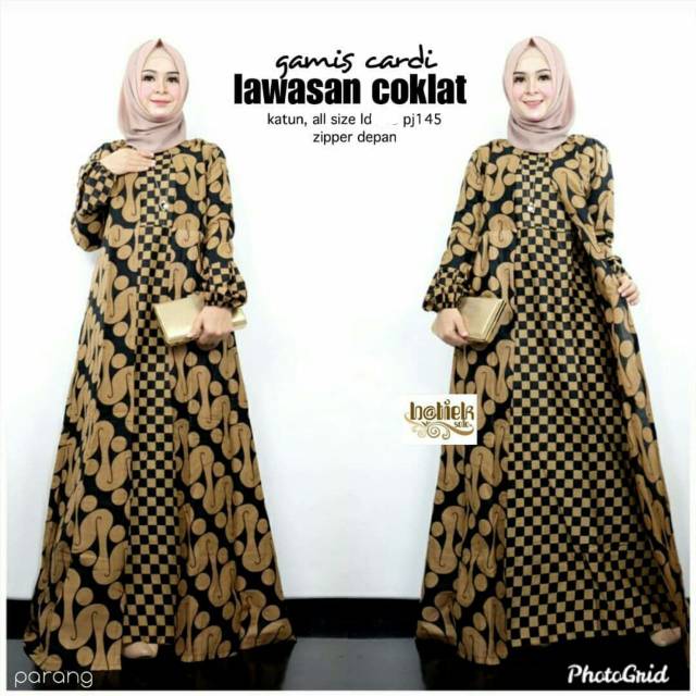 Gamis Cardi LAWASAN COKLAT