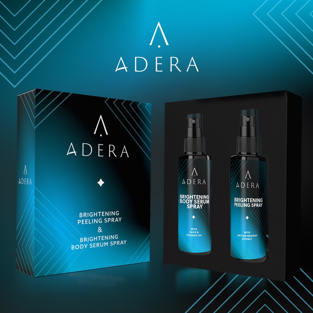 ADERA BRIGHTENING - ADERA BODY SERUM - ADERA KNIT TOP - ADERA BODY SPRAY - ADERA SERUM