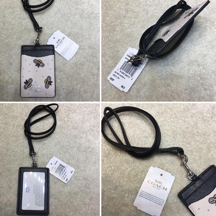 

メ COACH lanyard / id card / card holder / lanyard id card / name card Original / Lanyard & Name Tag / lanyard pods / F65573 //ZNFBK Ada.Promo